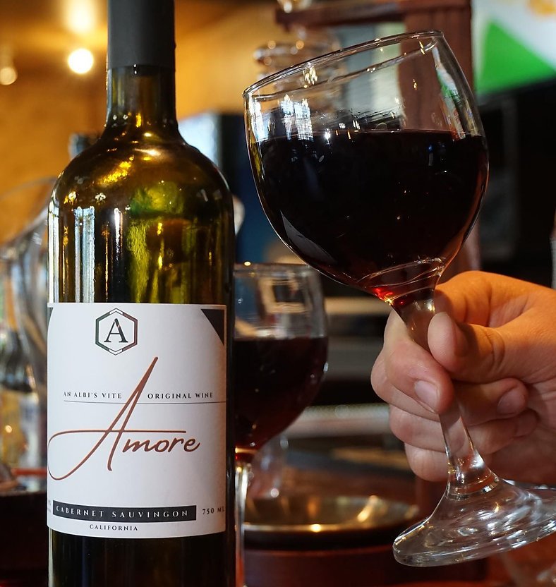 Amore Cabernet Sauvignon, the Albi's Vite house wine